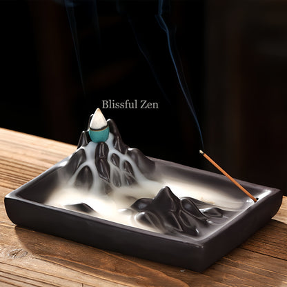 Mountain River Waterfall Incense Burner