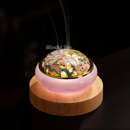 Pink Jade Incense Burner Incense Seals, Stick Incense, Coil Incense, Cone Incense