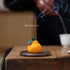 Orange Ceramic Incense Holder