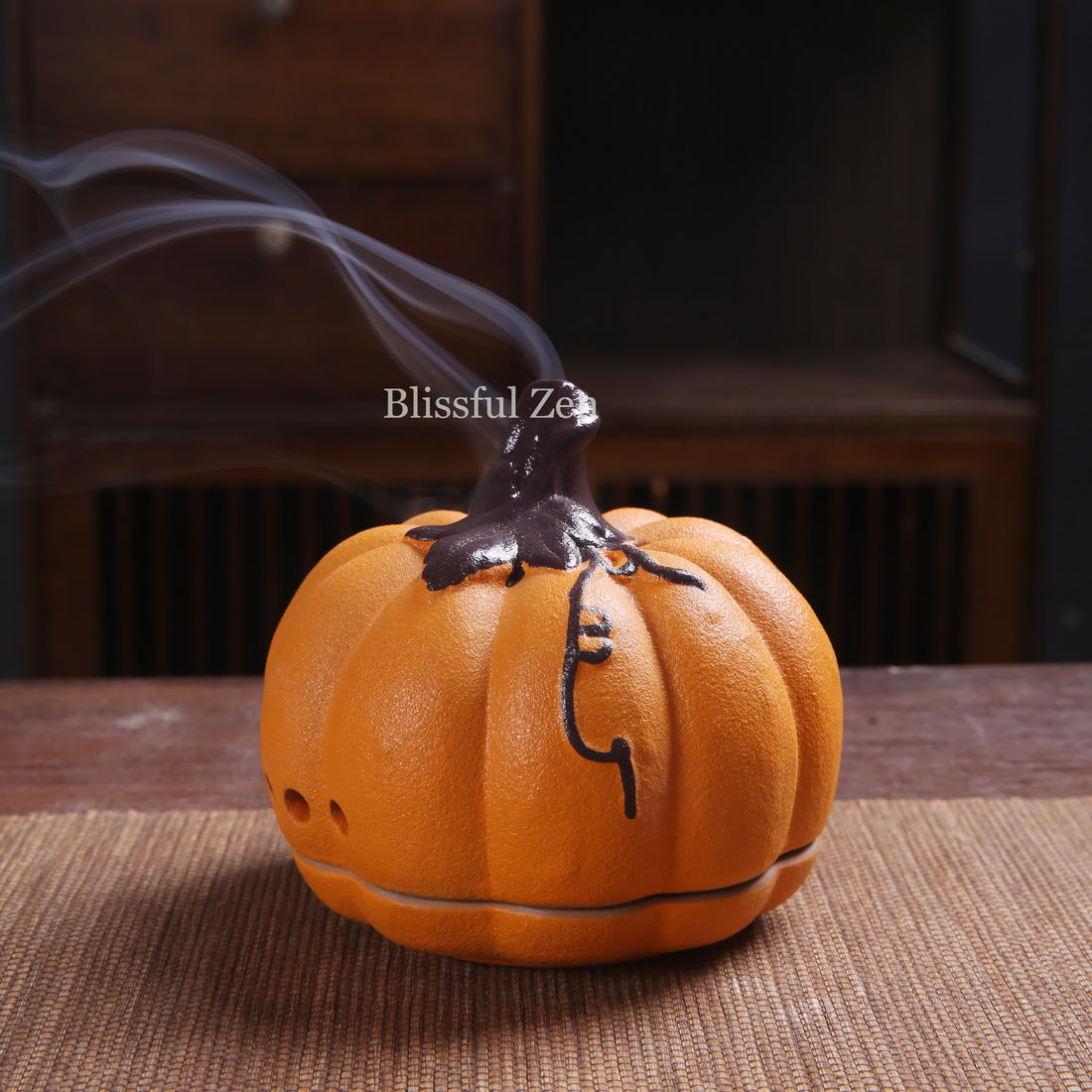 Pumpkin Ceramic Incense Burner For Incense Seals, Stick Incense, Coil Incense, Cone Incense