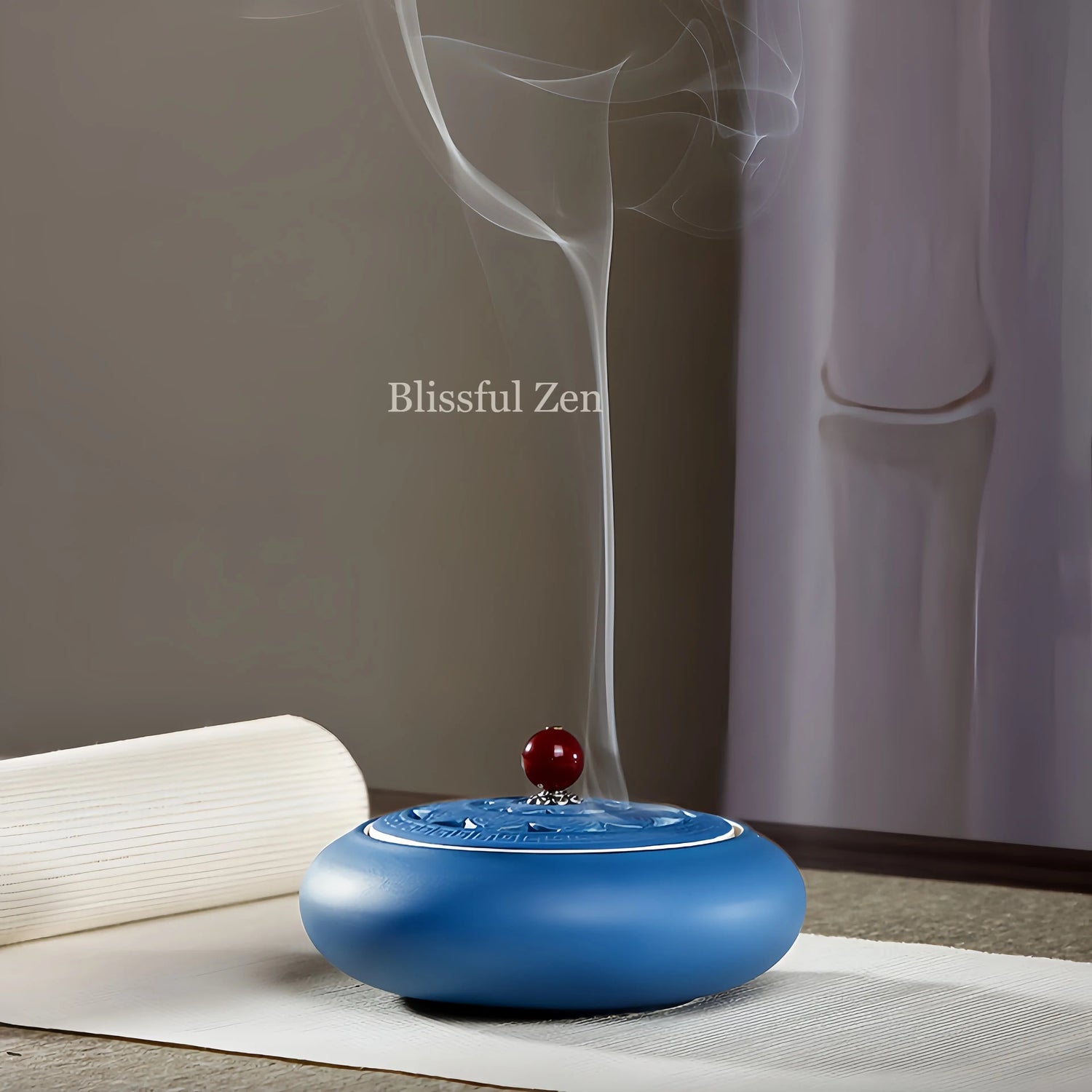 Royal Blue Ceramic Incense Burner For Incense Seals, Stick Incense, Coil Incense, Cone Incense