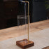 Wooden Incense Holder with Ash-Proof Glass Cover