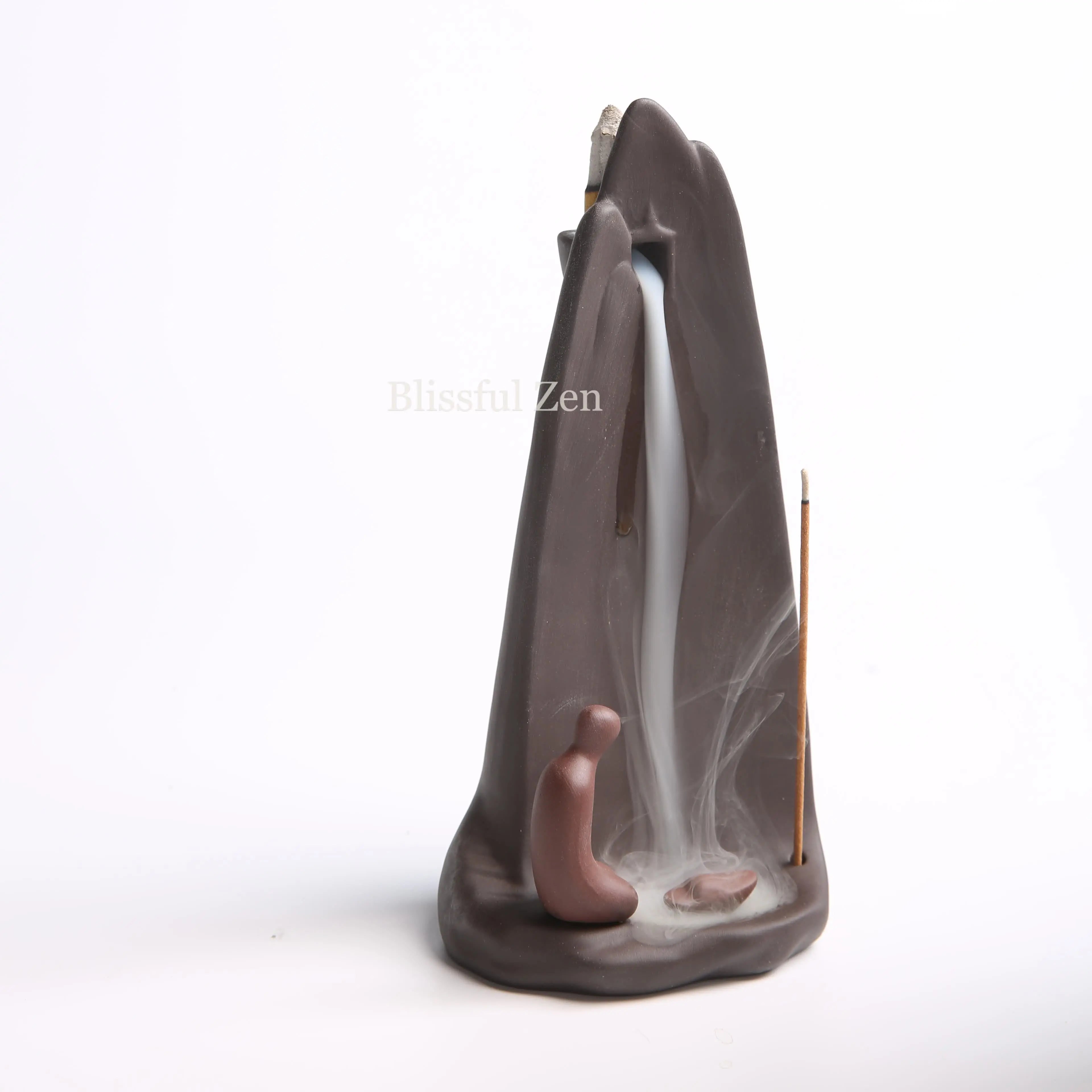 Zen Landscape Waterfall Incense Burner