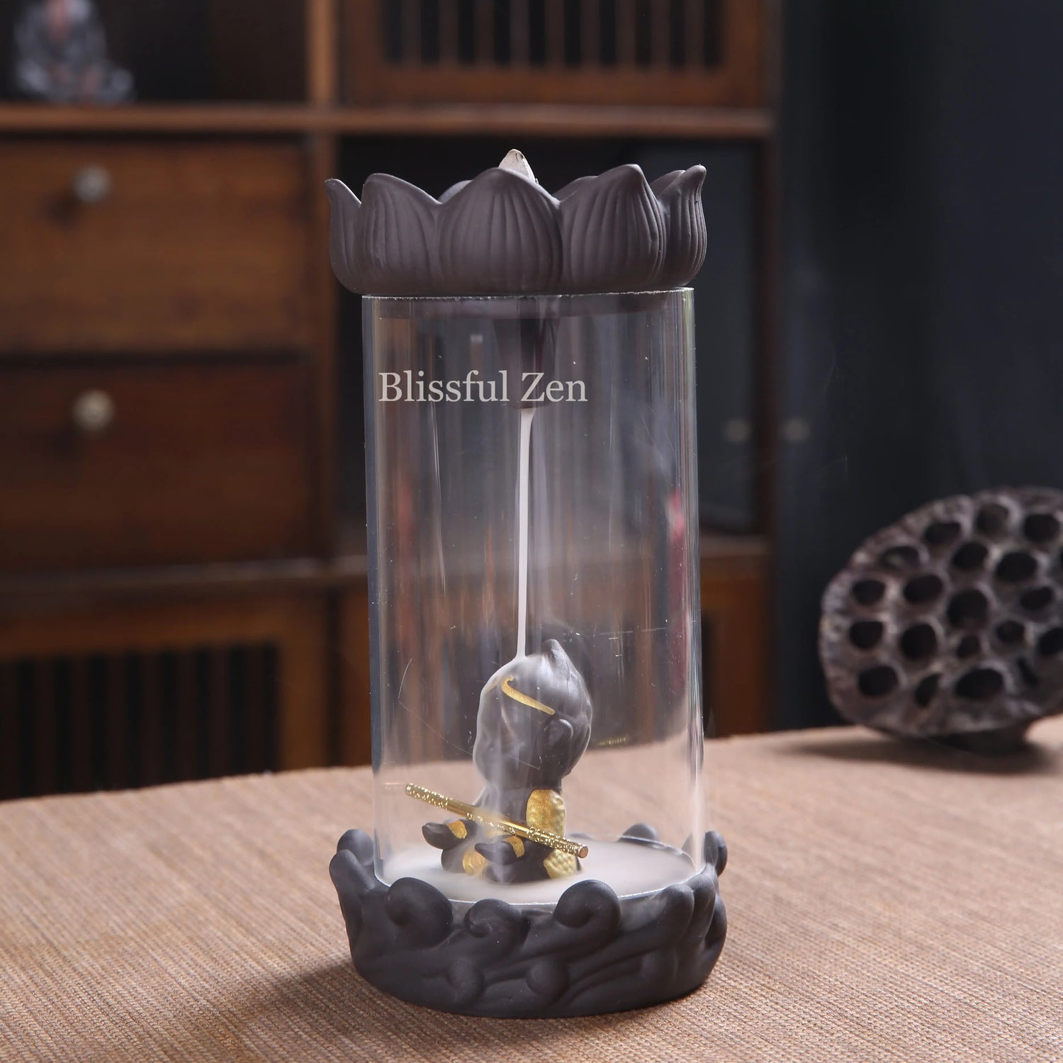 Zen Monkey King Backflow Incense Burner