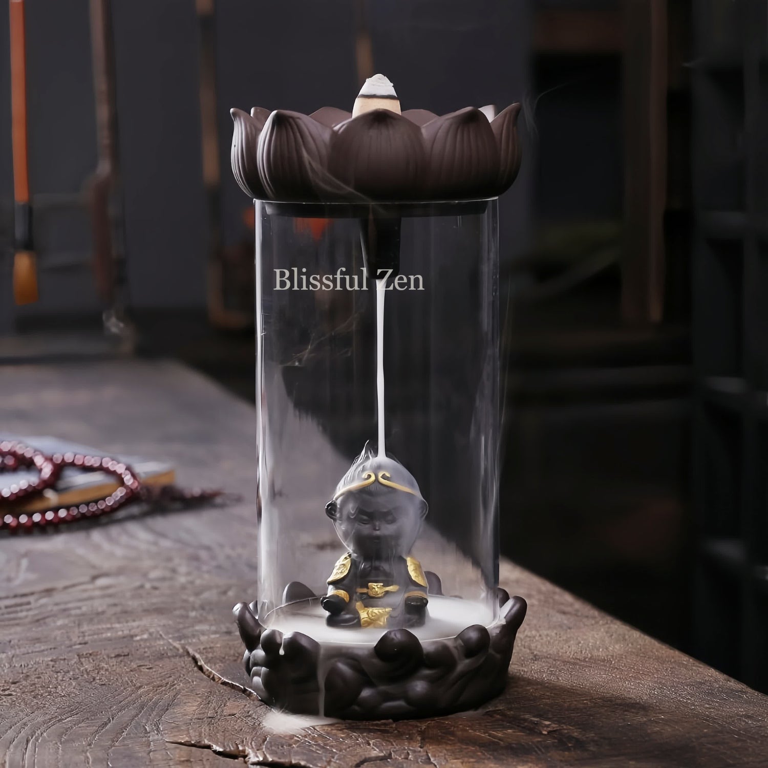 Zen Monkey King Backflow Incense Burner