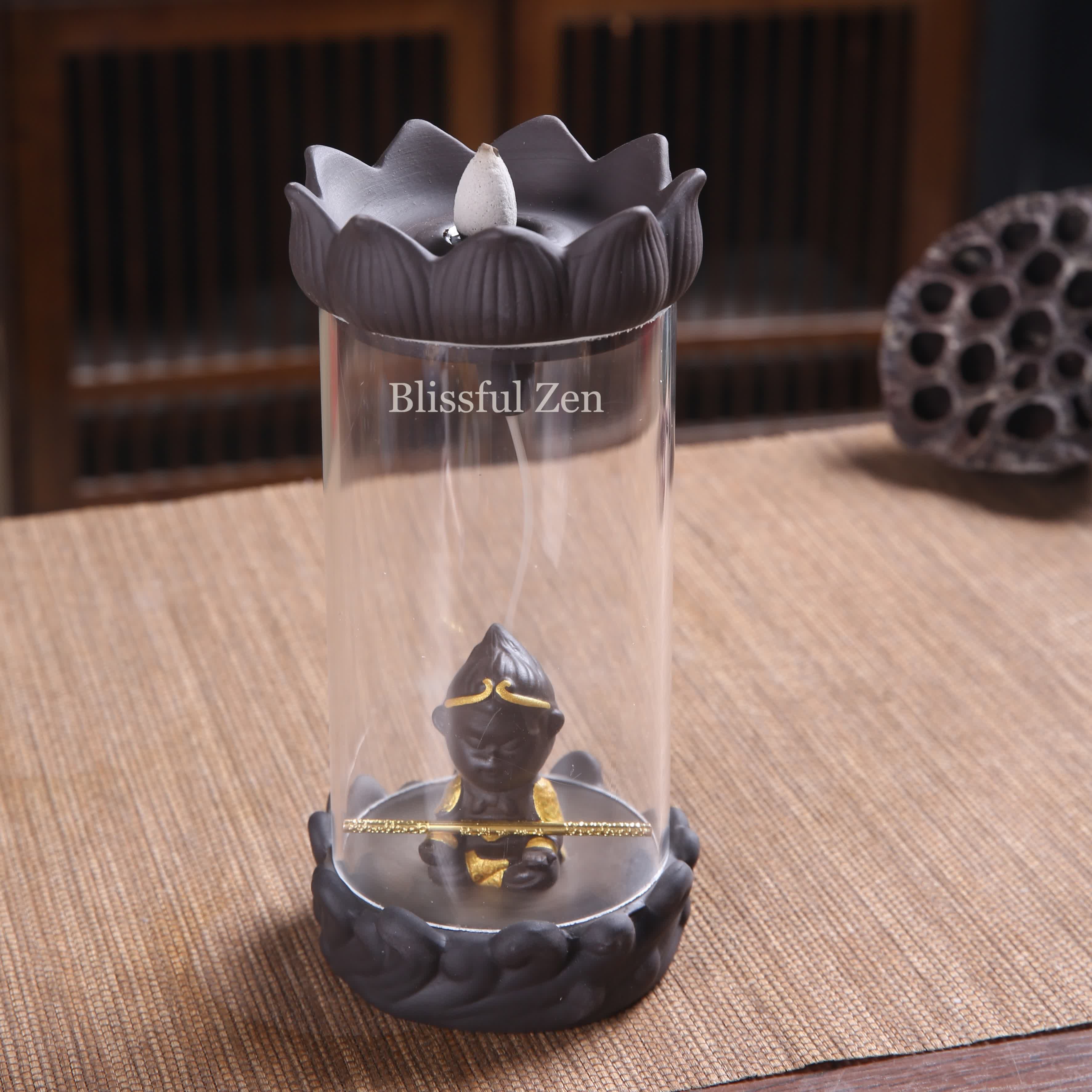 Zen Monkey King Backflow Incense Burner